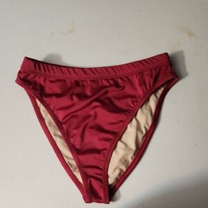 Deep Red Bikini Bottom